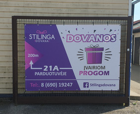 Reklaminių tentų gamyba - Logotipai l Spauda ant drabužių l Lipdukai l Reklamos gamyba - 2