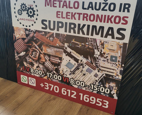 Reklaminių stendų gamyba - Logotipai l Spauda ant drabužių l Lipdukai l Reklamos gamyba - 2
