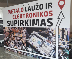 Reklaminių stendų gamyba - Logotipai l Spauda ant drabužių l Lipdukai l Reklamos gamyba - 3