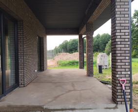Fasadų apdaila, dažymas - Klinkerio klijavimas Fugavimas - 2