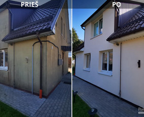 Fasado apdaila plok&scaron;tėmis - Fasadų, stogų, tvorų ir kt. dažymas ir impregnavimas - 1