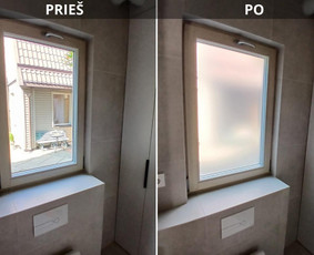 Plėvelių klijavimas ant langų, durų ir kitų paviršių / ProFill lanų plėvelės / Darbų pavyzdys ID 4494781