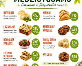 Prekyba maisto produktais - Privati gamyba medžiotojams - 1