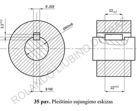 Braižyba ir modeliavimas (Autocad, Solidworks) / Rolandas Liubinas / Darbų pavyzdys ID 4495523