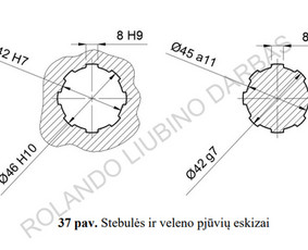 Braižyba ir modeliavimas (Autocad, Solidworks) / Rolandas Liubinas / Darbų pavyzdys ID 4495525
