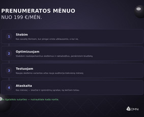 E-verslo reklamos sprendimai - Google ir Facebook reklama - prenumerata nuo 199 &euro;/mėn. - 1