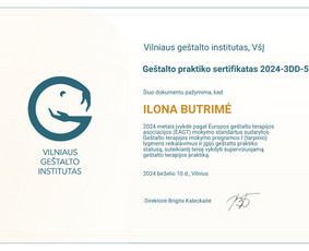 Psichologo konsultacija - Ilona Butrimė individuali ir grupinė psichoterapija, mokymai - 3