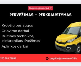 Krovinių pervežimas - Kroviniu Pervezimas Perkraustome Kroveju Paslaugos - 1