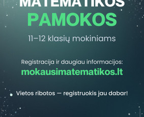Matematikos korepetitoriai - Matematikos pamokos 11-12 klasei - 2