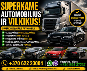 Automobilių supirkimas - Superkame Automobilius Ir Vilkikus - 1