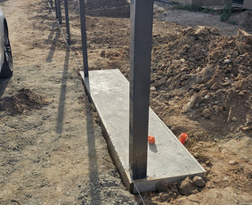 Tvoros pamatai, betonavimas - Tvorų, vartų/vartelių montavimas, pamatų betonavimas. - 3