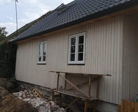 Dailylenčių kalimas - Medinių ir mineralinių fasadų dažymo darbai - 3