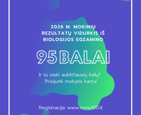 Biologijos korepetitoriai - Biologijos Korepetitorius - Siekiantiems 100 balų! - 2