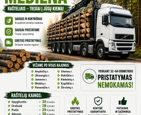 Malkos rąstais - Parduodama pigiai mediena rasteliais. Geros kainos - 1