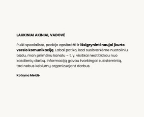 Komunikacijos specialistai - Komunikacijos strategija, tekstų kūrimas, mokymai - 2