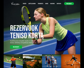 UX/UI dizainas ,,Teniso erdve"