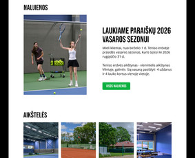 UX/UI dizainas ,,Teniso erdve"