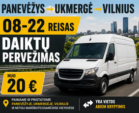 Transportas - Krovinių pervežimas Panevėžys&ndash;ukmergė&ndash;Vilnius - 1