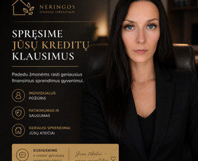 Finansų konsultantai - Licencijuota būsto kredito tarpininkė - 2