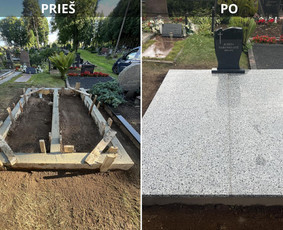 Paminklų, antkapių montavimas - Kapaviečių įrengimo darbai - 3