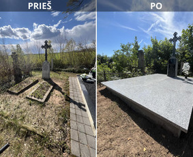 Paminklai kapams, antkapiai - Kapaviečių įrengimo darbai - 4
