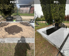 Paminklai kapams, antkapiai - Kapaviečių įrengimo darbai - 2