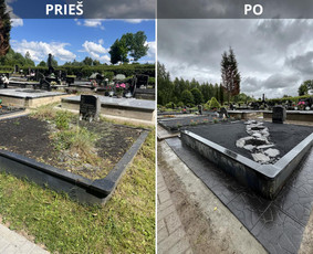 Paminklai kapams, antkapiai - Kapaviečių įrengimo darbai - 1