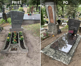 Paminklai kapams, antkapiai - Kapaviečių įrengimo darbai - 4