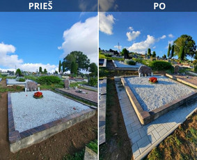 Paminklai kapams, antkapiai - Kapaviečių įrengimo darbai - 2
