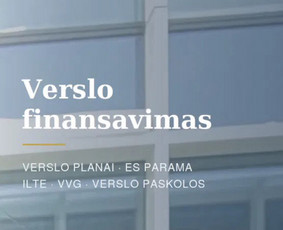 Paslaugos verslui - Verslo planai / Es, Iltė, Vvg parai&scaron;kos / Verslo paskolos - 4