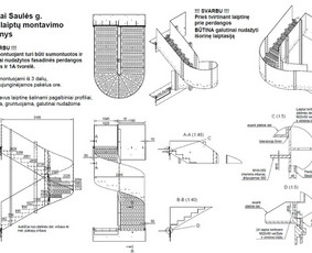 Statybos, apdaila - Laiptų Projektavimas Matavimai Gamybiniai Brėžiniai - 4