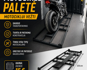Transportas - Motociklo paletės nuoma - 1