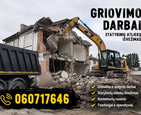 Statybos darbai -  Griovimo Darbai + Statybinių Atliekų I&scaron;vežimas - 1