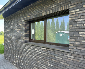 Fasadų apdaila, dažymas - Klinkerio klijavimas - 3