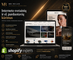 Interneto svetainių kūrimas - Shopify el. parduotuvių ir svetainių kūrimas - 1