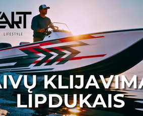 Laivų, valčių, variklių remontas - Laivų, katerių bortų klijavimas lipdukais - 1