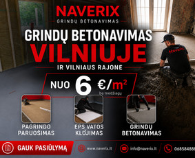 Statybos darbai - Grindų betonavimas Vilniuje ir aplinkui - 1