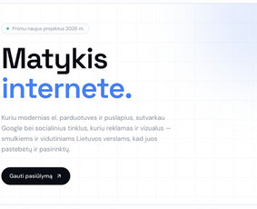 Interneto svetainių kūrimas - Interneto svetainių, el. parduotuvių kūrimas ir reklama - 1