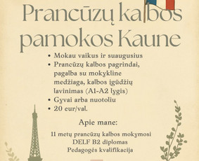 Prancūzų kalbos pamokos nuotoliniu būdu - Prancūzų kalbos pamokos Kaune - 1