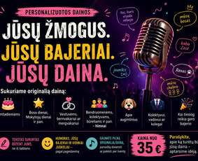 Kitos kategorijos - Individualiai kuriamos dainos/ himnai Jūsų progai - 1