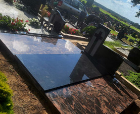 Paminklai kapams, antkapiai - Dengimas granito plok&scaron;tėmis nuo 2500&euro;! - 1