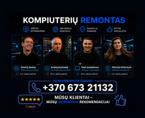 Kompiuterių remontas - Skubus kompiuterių remontas &ndash; Savanorių pr. 40, Vilnius - 1