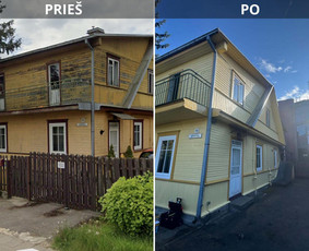 Fasadų apdaila, dažymas - Medinių namų dažymas &ndash; premium kokybė. - 1