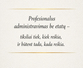 Virtualūs asistentai - Administravimo ir veiklos valdymo paslaugos - 1