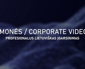 Įmonės video įgarsinimo paslaugos pavyzdys.