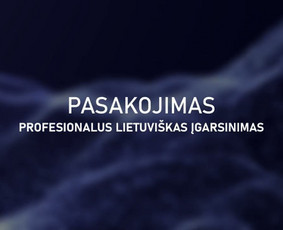 Pasakojimo įgarsinimo paslaugos pavyzdys.