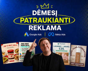 Facebook reklama - Google Ads ir Meta reklama: Strategija, kūryba, konversijos - 1