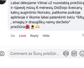 Paslaugos augintiniams - Rūpestinga augintinių priežiūra ir nakvynė (&Scaron;unų vie&scaron;butis) - 2