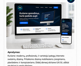 Svetainių dizainas (web design) - Webomas &ndash; profesionalus interneto svetainių kūrimas - 1