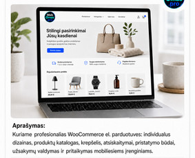 El. parduotuvių kūrimas - Webomas &ndash; profesionalus interneto svetainių kūrimas - 1